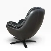 Leather swivel chair