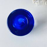 Kosta Boba blue glass candle holder