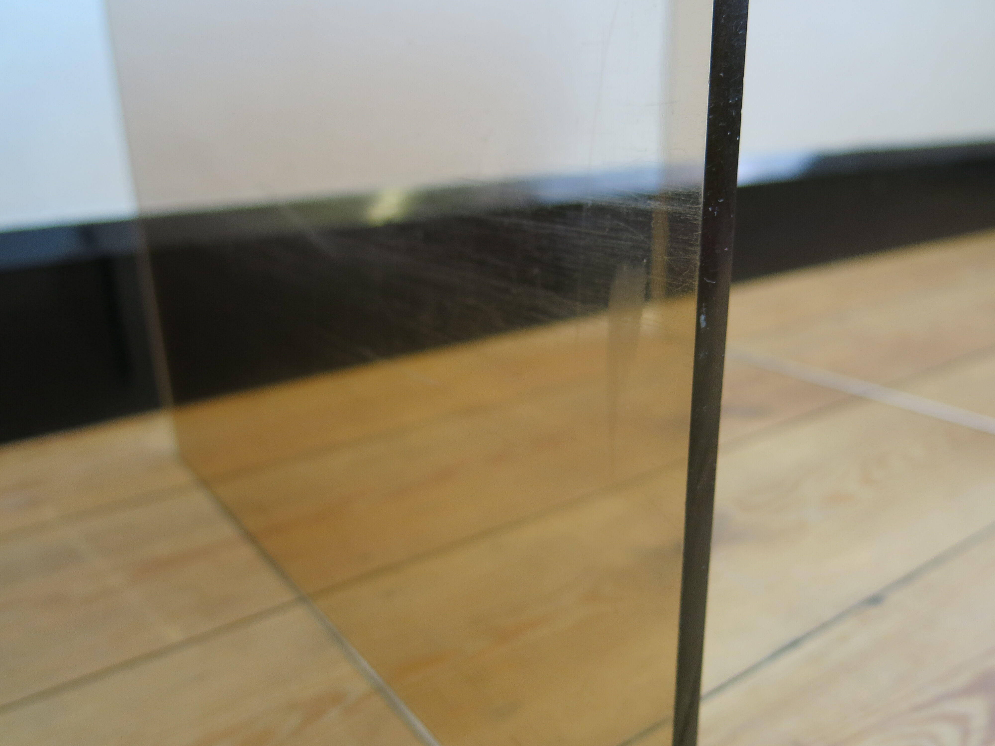 Plexi nesting tables by Michel Dumas