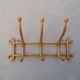 1890 Fischel, Bentwood blond 3-peg wall-mounted coat and hat rack