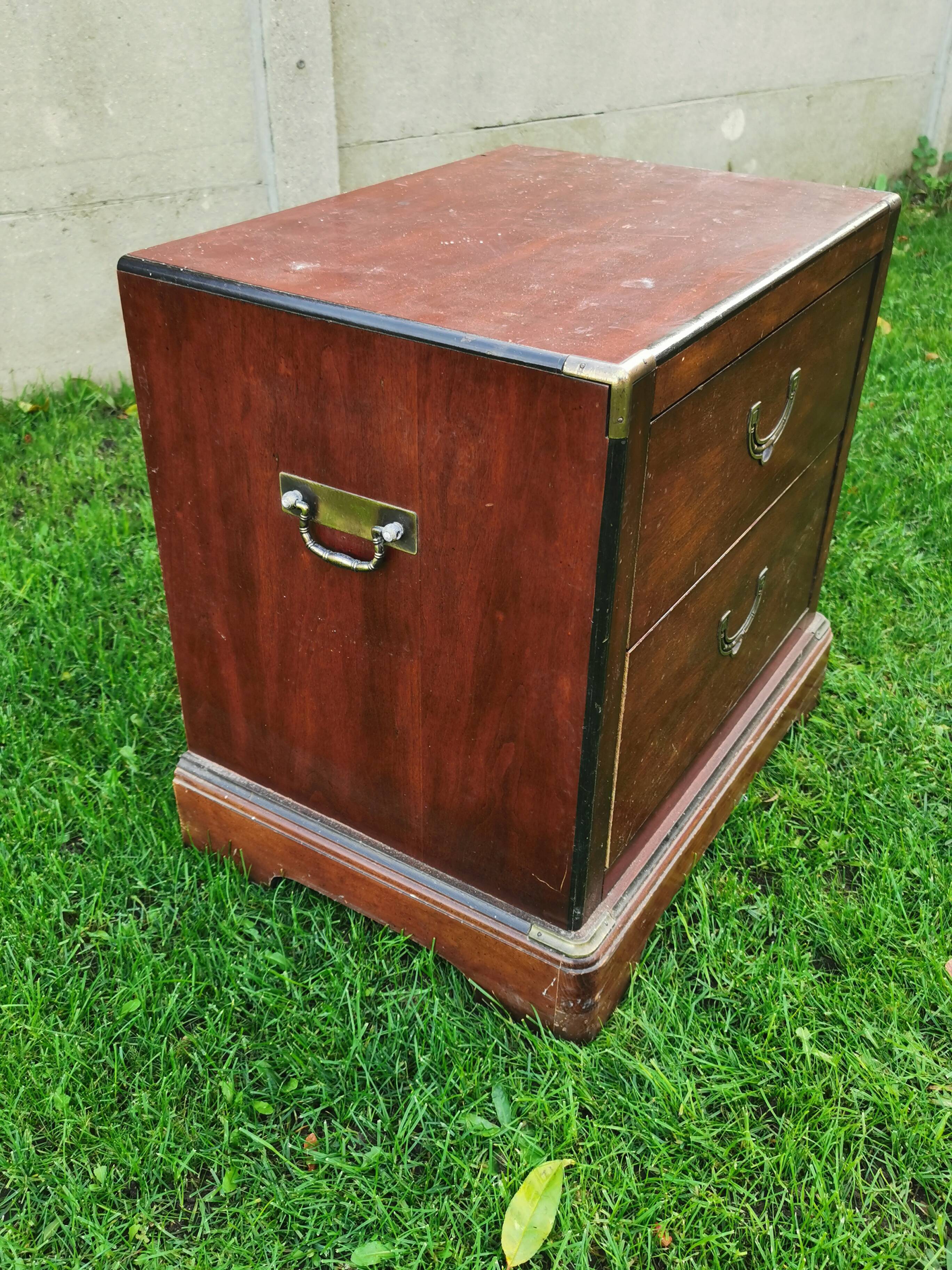 Navy dresser, solid mahogany, National Airy, with handles