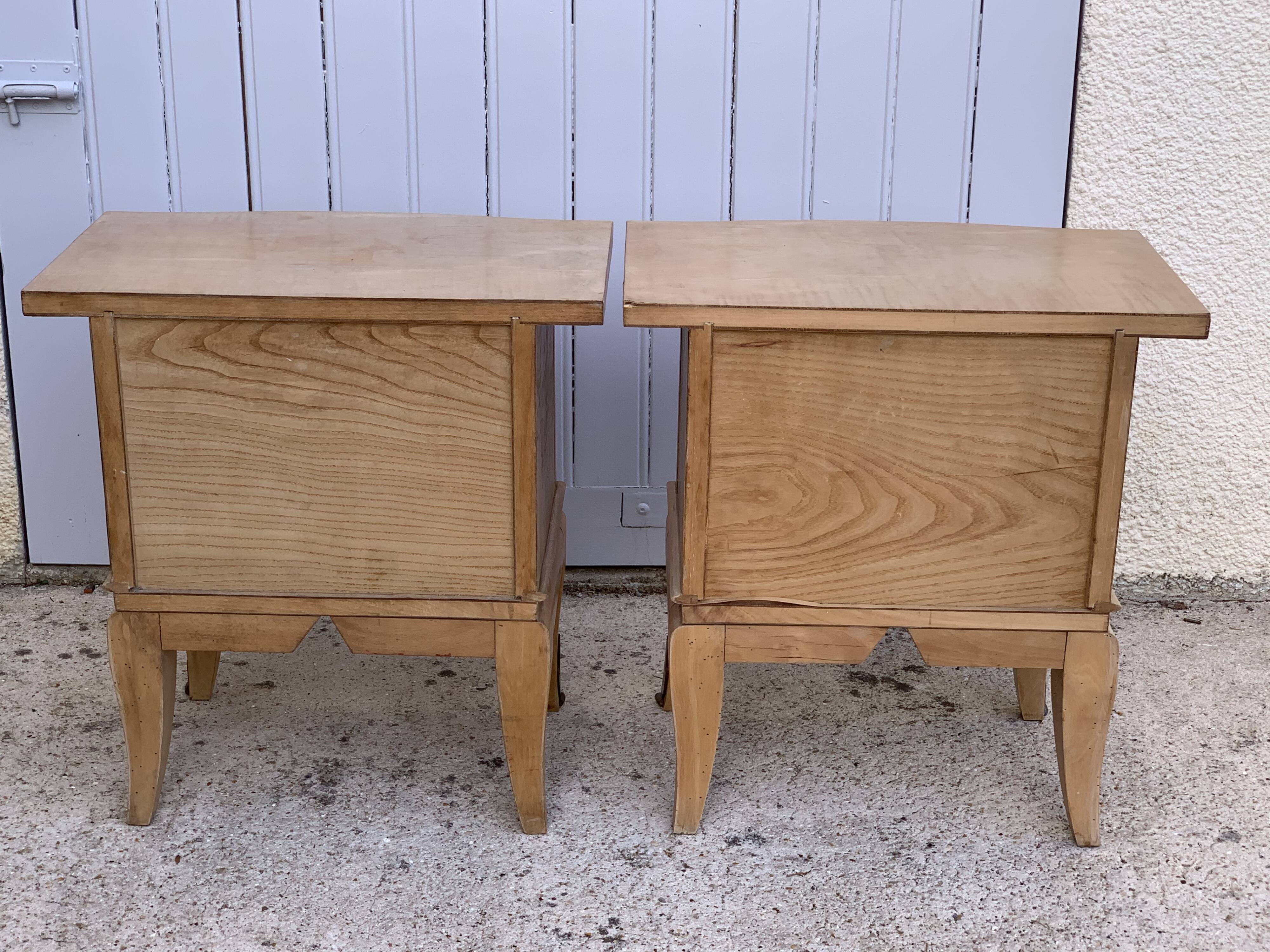 Pair of art deco bedsides