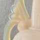 Glass lamp, 2M fabric cable, cotton lampshade