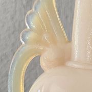 Glass lamp, 2M fabric cable, cotton lampshade