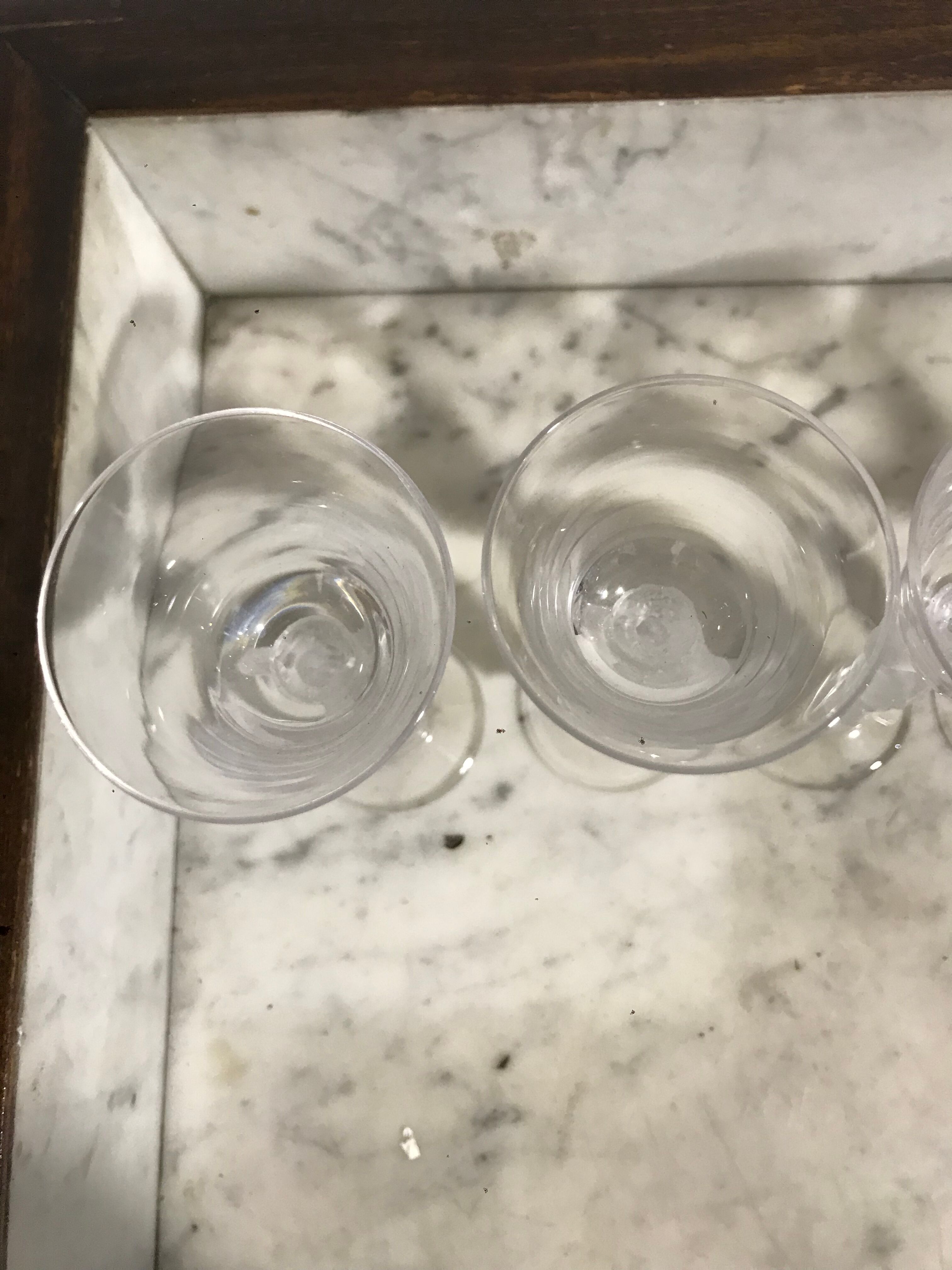 11 crystal liqueur glasses from bacchus