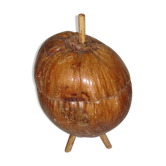 Ice bucket, naturalized coconut from 1970