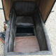 Landau of the years 1920-1930 in wood and leather