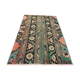 Distressed Turkish Rug 107x69 cm Vintage Shabby, Runner, Green, Brown Small