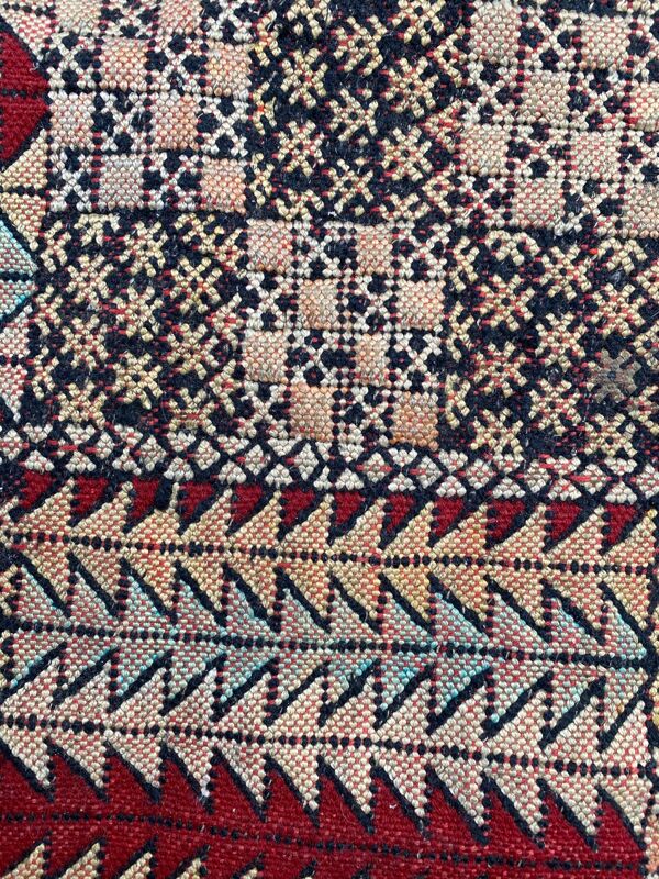 Tapis Kilim vintage marocain couloir 79x295 cm