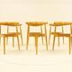 Heart dining set, designed by Hans Wegner for Fitz Hansen,  Denmark 1960s