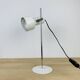Lampe spot blanche et tige chromée, vintage