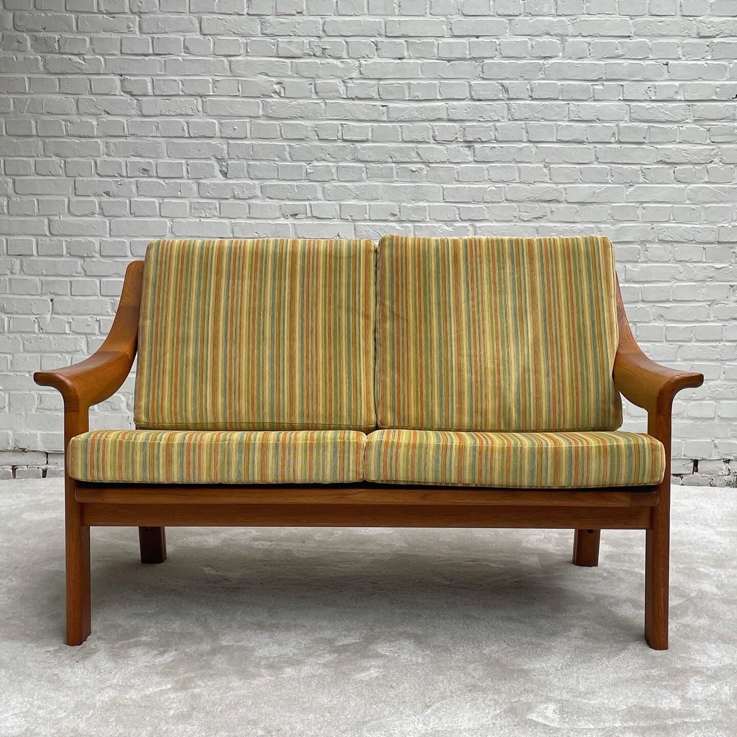 Danish teak 2 seater sofa