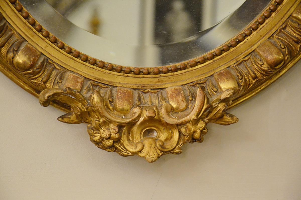 Golden mirror Napoleon III 58x81cm