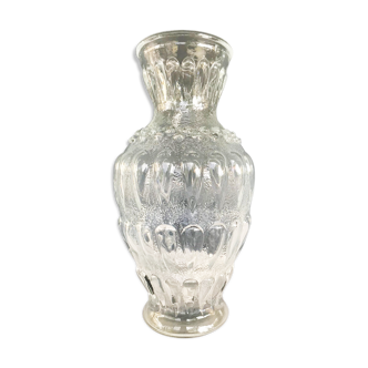 Vintage moulded glass vase