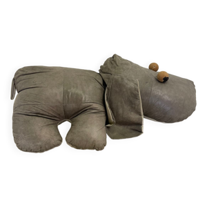 Hippopotame en cuir