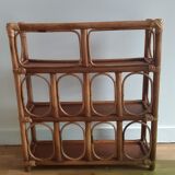 Rattan shelf