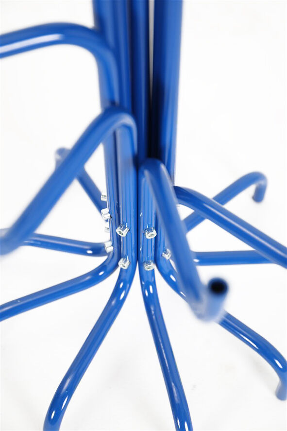 Grand candélabre David Klein-Saks / bleu / design postmoderne danois / années 1980
