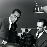 Black and White Pendant by Achille and Pier Giacomo Castiglioni for Flos, 1965