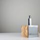 Travertine Marble and Chrome Table Lamp, 1960s