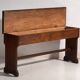 Antique organ bench with drawer in oak – Central Europe, circa 1920