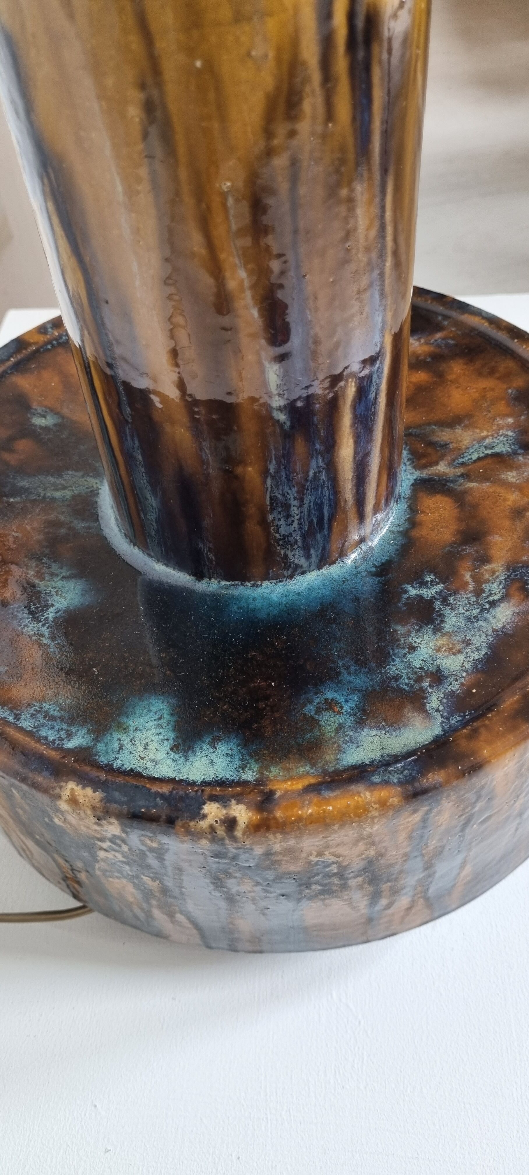 Large Ceramic Mid-Century Floor Lamp Dijkstra, 1960s