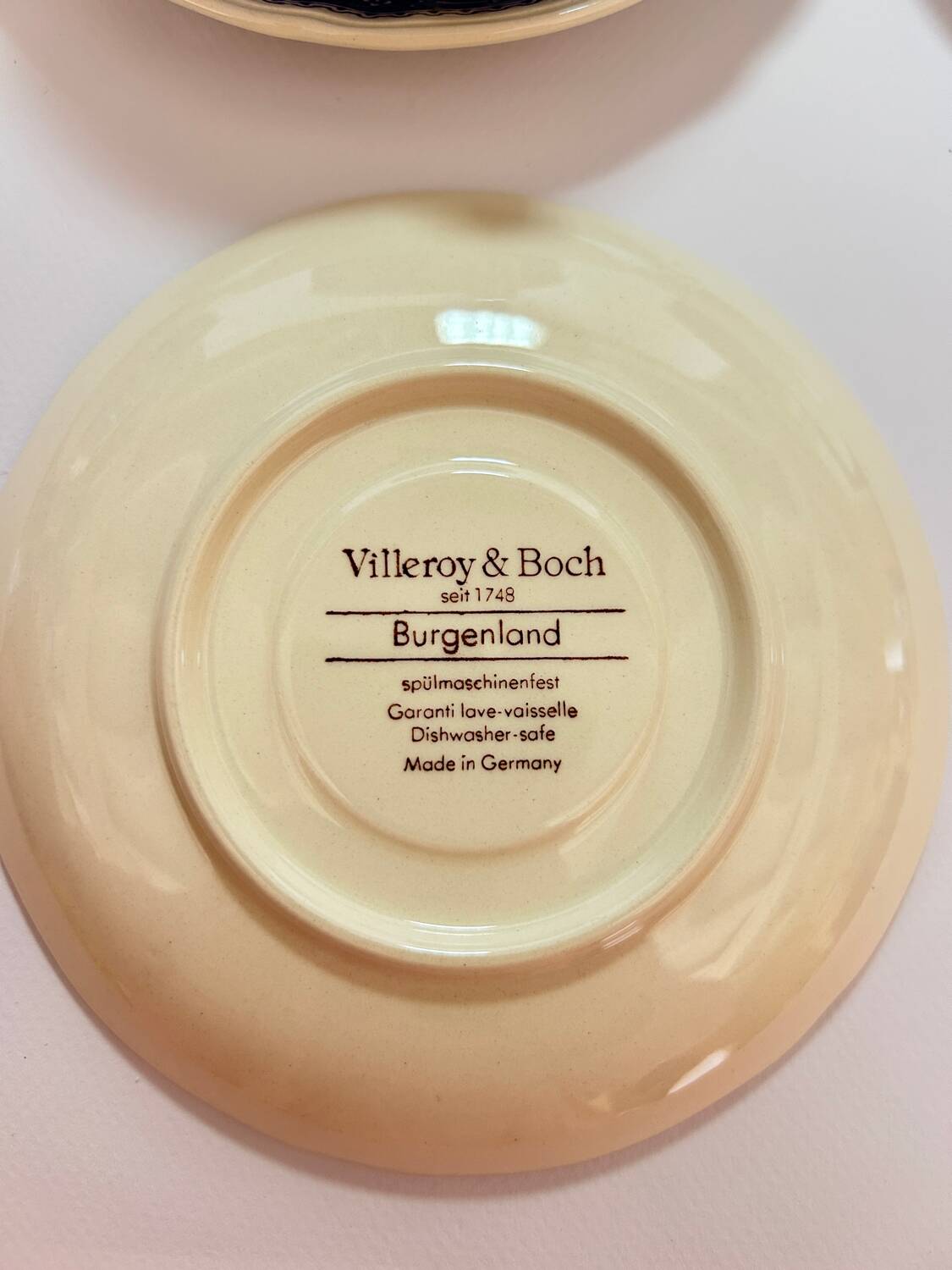 Service à thé 6 tasse et soucoupes villeroy et Boch Burgenland