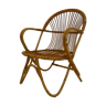 Rattan chair by Dirk van Sliedregt Rohe Noordwolde 1960 from the Netherlands