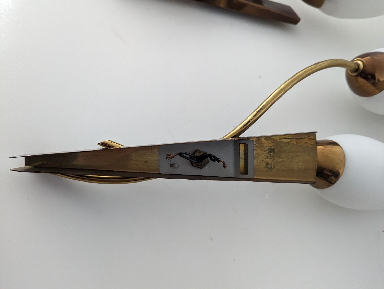 Pair wall lamp hollywood regency style