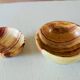 Duo of onyx marble bowls