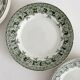 6 mismatched ironstone flat plates Murier Violetta