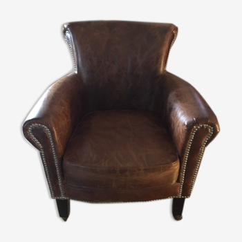 Fauteuil club cuir