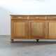 Vintage 1970 Danish Brutalist Light Oak Sideboard, Style of Henning Kjærnulf