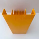 70s record stand Gustavberg yellow, Sweden