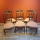 Set of 6 Victorial Walnut Dining Chairs