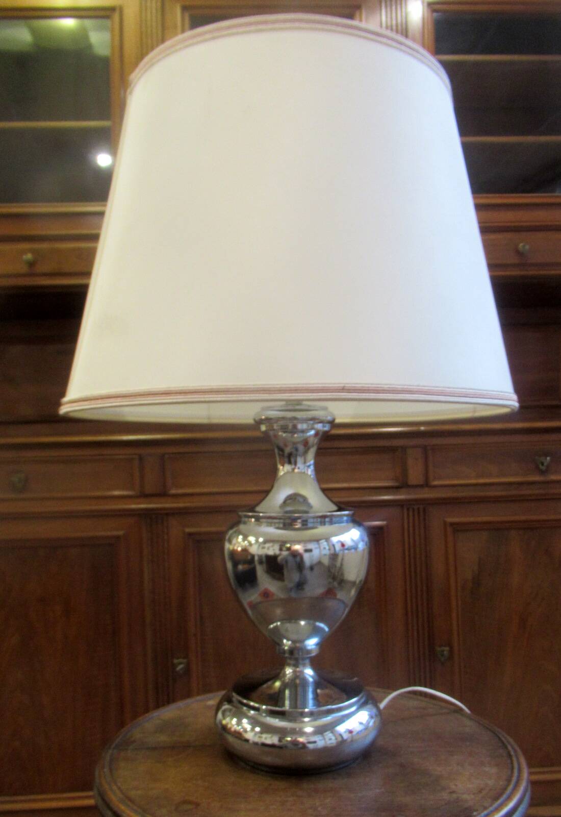 70s lamp, stainless steel