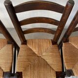 6 Brutalist Georges Robert chairs c.1950
