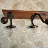 Old coat rack with 5 hooks