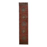 Vintage Turkish hallway rug 77x345 cm