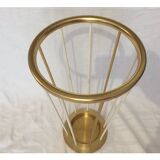 Vintage gold metal umbrella holder from the 1950s