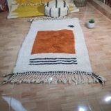 Handmade wool Berber rug 150 X 100 CM