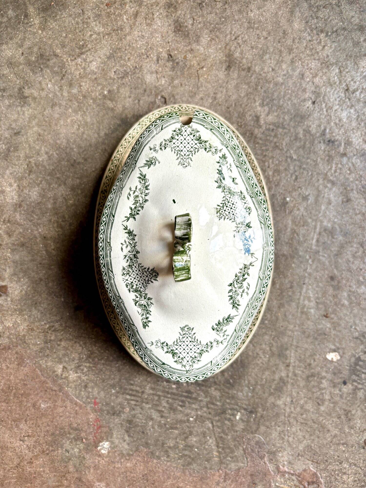 Clairefontaine iron earth gravy boat, “Antoinette” service