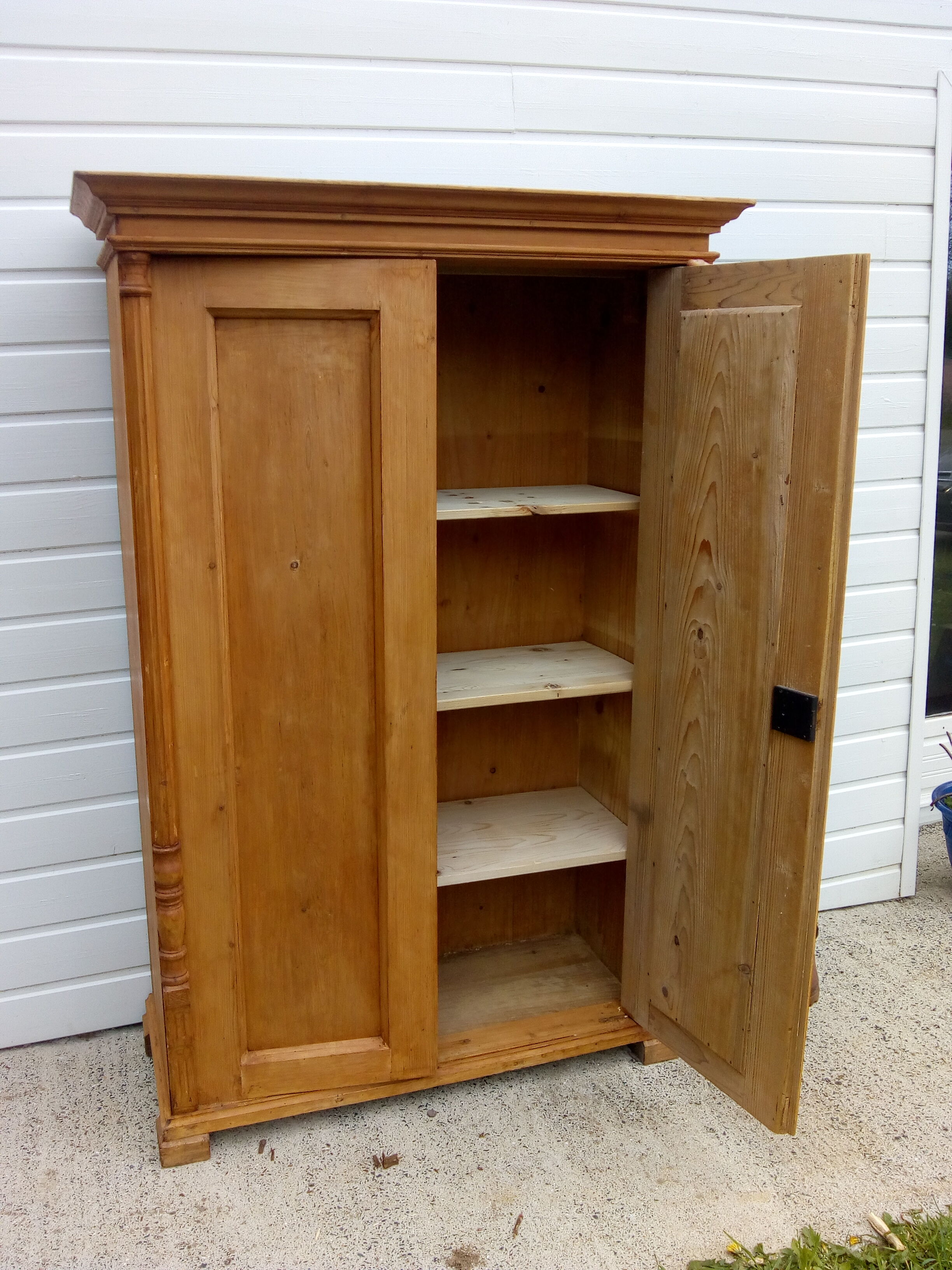 English pine cabinet