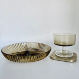 Cup dish appetizer with compartments