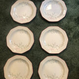 6 English Churchill plates