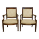 Paire de fauteuils époque Empire en acajou, datant du début du XIXᵉ siècle