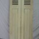 Old shutter in folding wooden louver