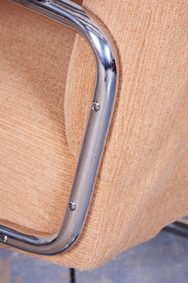 Bauhaus Armchair in Beech & Chrome attributed to Thonet, Czech, 1930s
