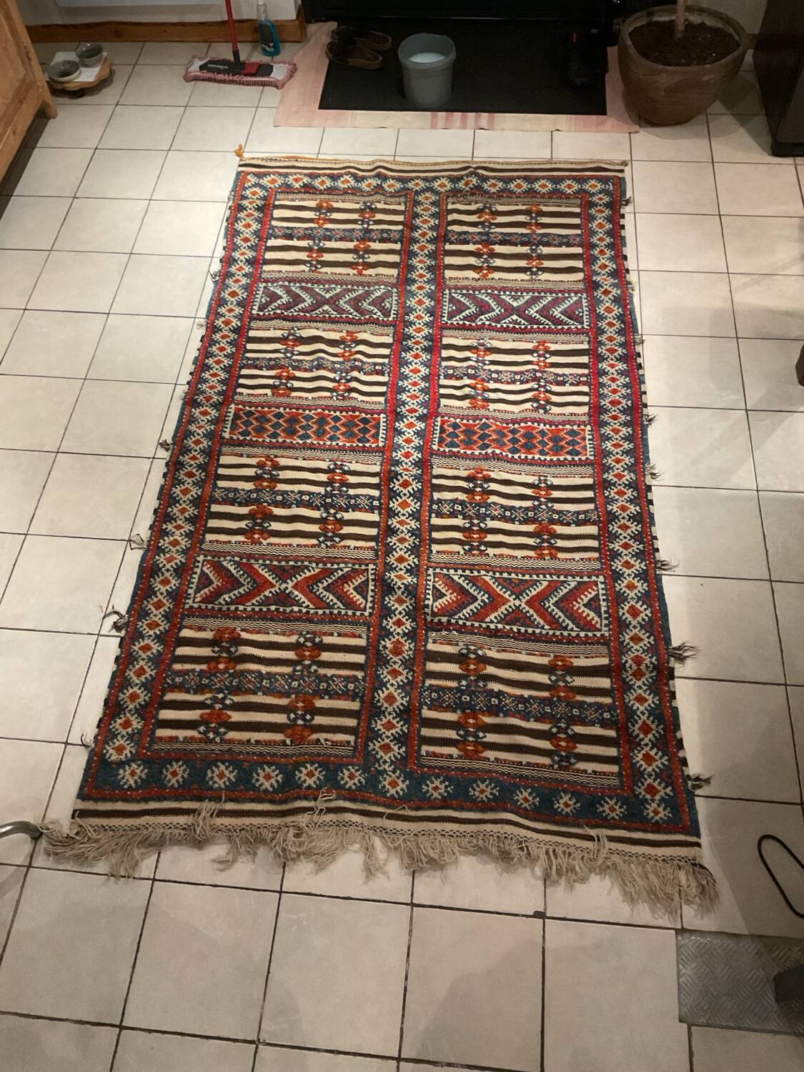 Vintage Moroccan Berber High Atlas Rug