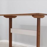 Vintage wood and formica desk/table 1950, set of 2