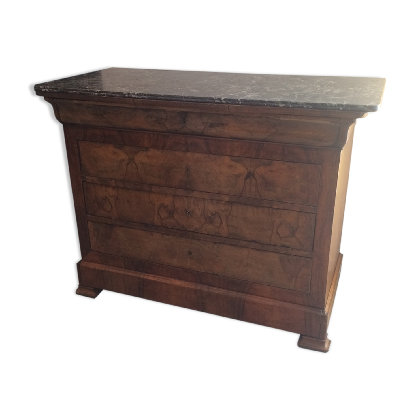 Empire dresser with marble top